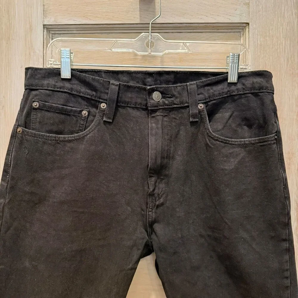 Vintage Y2K Levi's 512 Slim Tapered Black Jeans 34.5